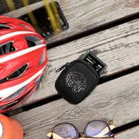 kwmobile Tasche kompatibel mit Bosch Kiox / Kiox 300 - Bike GPS Hülle Bike Life Weiß Schwarz