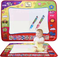 Water Doodle Mat XL 80x60cm mit 2 Stifte Malbücher Magic Wasser Drawing Painting Grosse Matte Kinder Baby Malset fleckenfreien Malspaß ab 3 Jahr Retoo