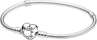 Pandora 590719 - Pandora Moments Schlange Kette Herz Verschluss - Armband Länge 18cm