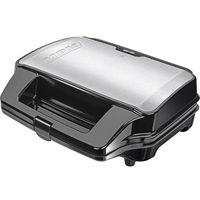 MPM MOP-23M 3-in-1 Sandwichmaker, austauschbare Platten, Sandwichtoaster, belgisches Waffeleisen, Grill-Grillplatte für Fleisch und Fisch, 900W