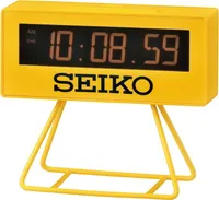 Seiko QHL062Y Countdown Stil Sport Timing Uhr gelb