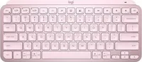 Logitech MX Keys Mini - Mini - Bezprzewodowa - Bezprzewodowa RF + Bluetooth - QWERTY - LED - Różowa