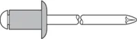 Blindniet Alu/Stahl Flachrundkopf 5x10mm GESIPA