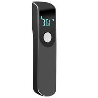 Berührungsloses Stirnthermometer für Erwachsene, Kinder und Babys, digitales berührungsloses Infrarot-Thermometer, sofortiges genaues Ablesen durch das Thermometer(Schwarz)