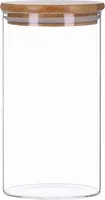 1200ml Vorratsglas mit Bambusdeckel, luftdicht, stapelbar, Spülmaschinenfest und Mottensicher