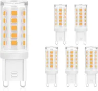 ZMH 5 kusů žárovky G9 žárovka Led žárovka Teplá bílá 3000K žárovka 3W náhradní žárovka