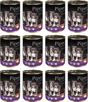 Piper Animals Junior - Nassfutter für junge Hunde - mit Kalbfleisch und Apfel 400g (12-er pack)