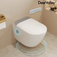 DeerValley Dusch WC Komplettanlage mit Bidet-Funktion (inkl. Vorwandelement), beheiztem Sitz, selbstreinigender Düse, automatischer Spülung und Fernbe