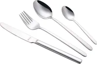 Besteckset 24 teilig Besteck Cutlery Edelstahl Gabel Löffel Messer Kaffeelöffel