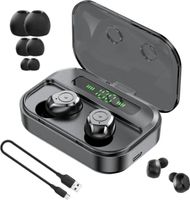 Hikey Bluetooth Kopfhörer, Touch-Bedienung, In-Ear, kabellos, True Wireless, Sport, Headset, für Apple Airpods, Android