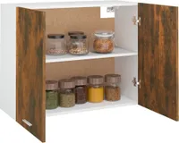 vidaXL Hängeschrank Räuchereiche 80x31x60 cm Holzwerkstoff