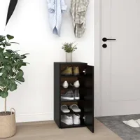 vidaXL Skriňa na topánky čierna 32x35x70 cm Materiál drevo