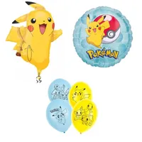 BALLON DEKO SET für Kindergeburtstag Kinder Geburtstag - Kompatibel zu  Pokemon