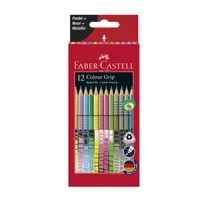 FABER-CASTELL Colour GRIP Buntstifte farbsortiert, 12 St.