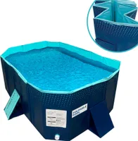 Starlyf Foldable Pool, Planschbecken, faltbarer Pool ohne Aufblasen, langlebig & robust, 348 Liter, 166 x 107 x 45 cm
