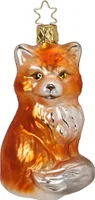 INGE-GLAS® Weihnachts-Hänger Fuchs ca. 10 cm H | IG-10058S016