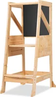 Yakimz Lernturm für Kinder Learning Tower Lernstuhl Hochstuhl Tritthocke Natural 100 kg