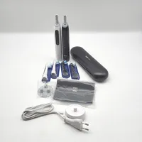 Oral-B iO Series 5 Plus Edition Elektrische Zahnbürste/Electric Toothbrush, Doppelpack PLUS 2 Aufsteckbürsten, 5 Putzmodi, Etui, recycelbare Verpackung, black/white