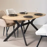 Esstisch Oval - Natur - MDF - 180cm - Esstisch Julian - Giga Meubel