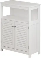 Vicco Midischrank Riad, 60 x 80 cm mit Türen und offenem Fach, Weiß