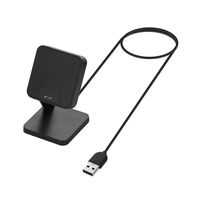 kwmobile USB Ladegerät kompatibel mit Xiaomi Redmi Band 2 - USB Kabel Charger Stand - Smart Watch Ladestation - Docking Station - Ladekabel mit Standfunktion