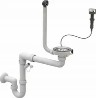 Ablaufgarnitur Spüle ø11,5 Siphon Siebkorb Abfluss Küche Automatischer Siphon