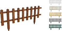 Floranica Gartenzaun Steckzaun Gartenzaun 1 stk 40 x 100 cm Braun Lattenzaun Staketenzaun dekorativer Zaun zum Abgrenzen