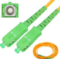 Extralink SC/APC-SC/APC Patchcord Patchcord kabel Optický kabel jednovidový, simplexní, G.652D, 3 mm, 5 m