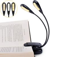 360° Flexibel Schwanenhals USB Wiederaufladbar Notenständer USB-Kabel für Nacht Lesen 5-Stufe Helligkeit LED Klemmleuchte Leselampe Buch Klemme TOPELEK Buchlampe mit 8 LEDs 