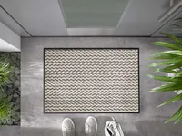 wash+dry eco Duo Latte nachhaltige waschbare Fußmatte, Größe:75 x 120 cm
