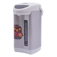 Heißwasserspender Wasserspender 5.8L 750W Edelstah Thermopot Dispender Teeautomat für Zuhause, Büro, Hotel Grau