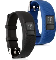 kwmobile 2x Sportarmband kompatibel mit Garmin Vivofit 4 Armband - Fitnesstracker Band Set aus TPU Silikon