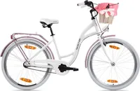 Goetze Style 26 Zoll ALU Citybike, 3-Gang Shimano, Tiefeinstieg mit Rücktrittbremse, Damenfahrrad mit Korb