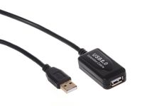 Maclean 10m USB 2.0 Repeater aktives Verlängerungskabel - USB A-Stecker zu USB A-Buchse