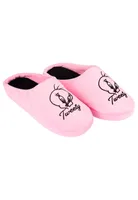 Looney Tunes Tweety Hausschuhe für Damen Puschen Slipper Pantoffeln Rosa 39-40