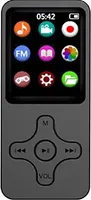 AIORBER MP3/MP4-Player, mit Bluetooth 4.0, Musik- und Video-Wiedergabe, Aufnahmefunktion, Radio, Dokumentenanzeige, 9 x 3,9 x 1 cm, Schwarz