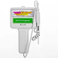 DEUBA Wassertestgerät PH Chlor für Pool Schwimmbecken Teich Aquarium mit Sonde 110cm Kabellänge Batteriebetrieben Chlormessgerät Messgerät Wassertester