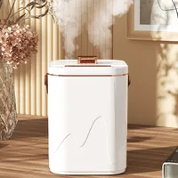 Luftbefeuchter, 32 dB leise, 1,8 L Wassertank, 360°-Befeuchtung, Tragbare Luftfeuchter, Duale Nebelanschlüsse, Auto-Off-Funktion, für Raum Büro, Weiß
