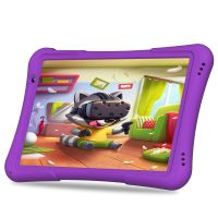 PRITOM 10palcový dětský tablet Android 12, 4GB(2+2)+32GB čtyřjádrový, 6000mAh WiFi 6, duální fotoaparát Bluetooth, batolecí tablet, NACHOVÝ