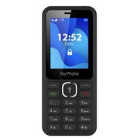 myPhone 6320 Tastenhandy ohne Vertrag 2,4” Seniorenhandy mit Taschenlampe, Dual SIM, Kamera, FM Radio, MP3, Lange Akku 1000mAh, Bluetooth, SD, Mobiltelefon, Rentner Handy, Großtastenhandy - Schwarz