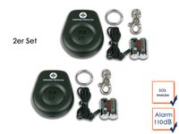 2er Set Mini-Taschenalarm Überfallalarm SOS-Notruf Personen-Alarm 110dB Schutz