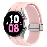 Bizon Strap Uhr Silikon Samsung Galaxy Watch FE/7/6/6 Classic/5/5 Pro/4/4 Classic hellrosa