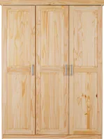 Inter Link Kleiderschrank PELLE Natur Massivholz