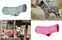 Hurtta Hundejacke Razzle-Dazzle Midlayer, Farbe:dunkelgrau-hellgrün, Größe:45