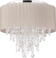 relaxdays Deckenlampe Organza Kristall