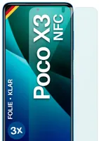 kwmobile 3X Folie matt kompatibel mit Xiaomi Poco X3 NFC/Poco X3 Pro -  Displayschutzfolie Schutzfolie - Displayschutz Displayfolie entspiegelt