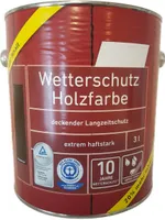 Genius Wetterschutz Holzfarbe Seidenmatt Moosgrün 3 L