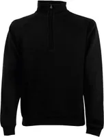Fruit of the Loom 62-114-0 | Classic Zip Neck Sweat - Farbe: Black - Größe: XXL