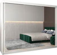 Kleiderschrank, Schiebetürenschrank Schlafzimmer, Schrank mit Spiegel TOKYO 3 250 cm
