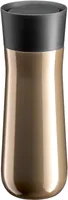 WMF Impulse Isolierbecher 350 ml, Thermobecher mit Automatikverschluss, 360°-Trinköffnung, hält Getränke 8h heiß/12h kalt, braun
